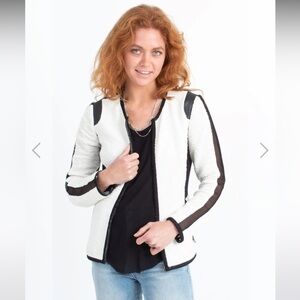 Rebecca Taylor Textured + Mesh Jacket